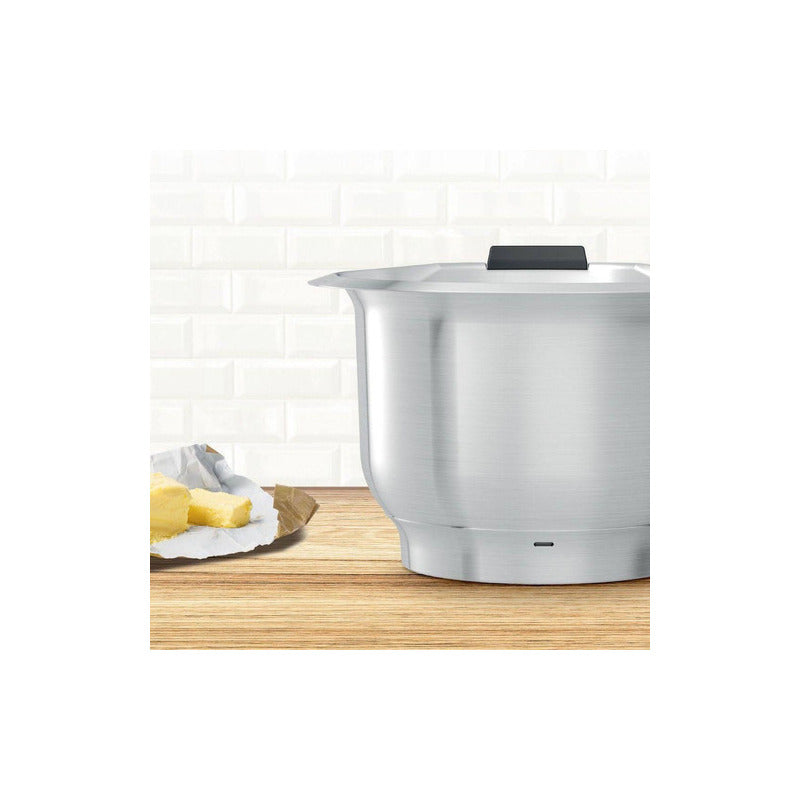 Bowl Acc Acero Inox Para Robot Cocina Bosch Muzs2er