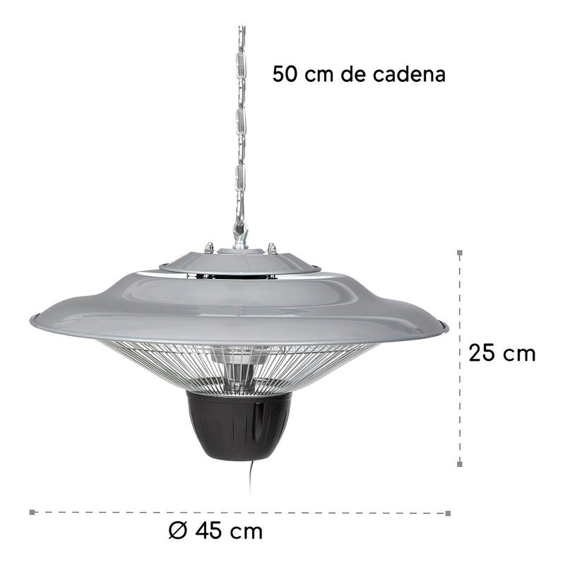 Calentador Futura Fibra De Carbono Para Colgar Cfc1500 Ub