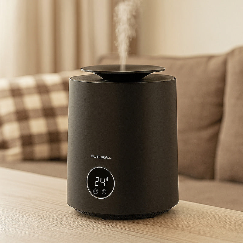 Calentador Estufa Cerámica Eléctrica Futura 2000w 360° Timer Negro