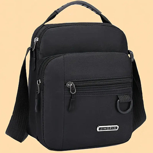 Morral Bandolera Sport Unisex Fashion Cartera Urbana Bolso Negro. Lisa