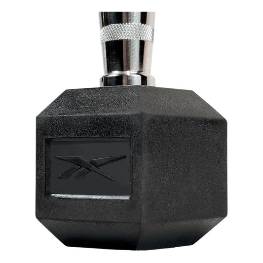 Mancuerna Hexagonal Recubierta De Goma Reebok 2kg Negro