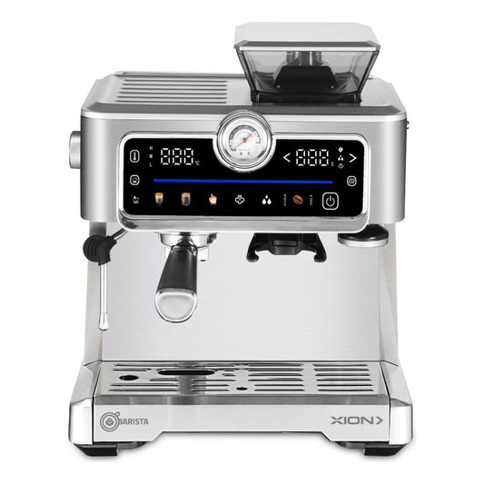 Cafetera Expresso Y Capuccino Barista Xion Xi-cm90 Molinillo Gris
