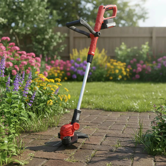 Bordeadora Ferretti A Batería Recargable Con Cargador 20 V - Rojo