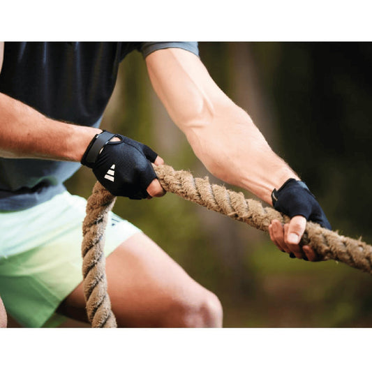 Guantes De Entreno, Pesas O Gym adidas Essential Colores Color Blanco Diseño De La Tela Liso Talle Xl