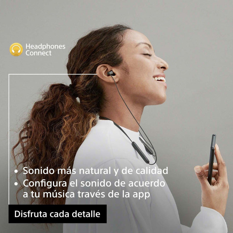 Auriculares Bluetooth Inalámbricos In Ear Sony Wi-c100 Negro - Negro