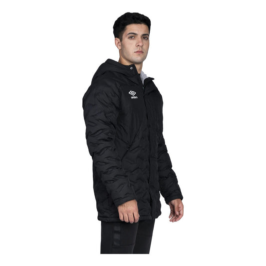 Campera Umbro Parka Camperon Hombre Adulto - Negro Pro T - S