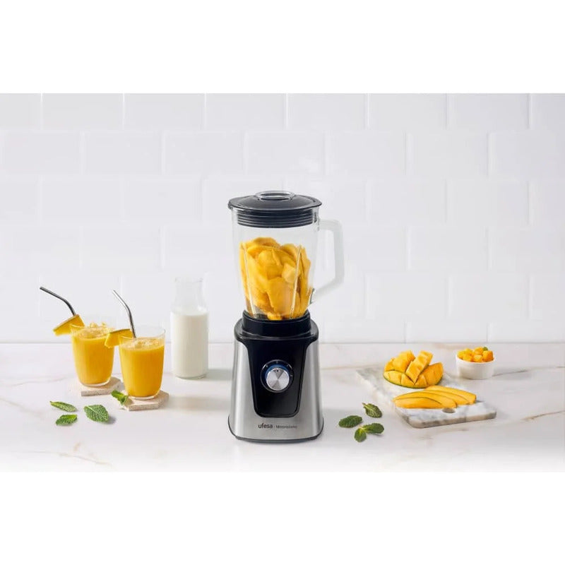 Licuadora Ufesa 1500 W Cristal Pica Hielo 1,5 L Bs Moonstone Negro