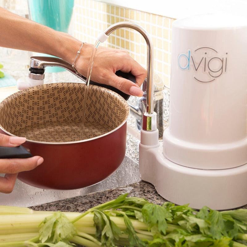 Filtro Purificador De Agua Dvigi Compact Rinde 7000 Litros Blanco