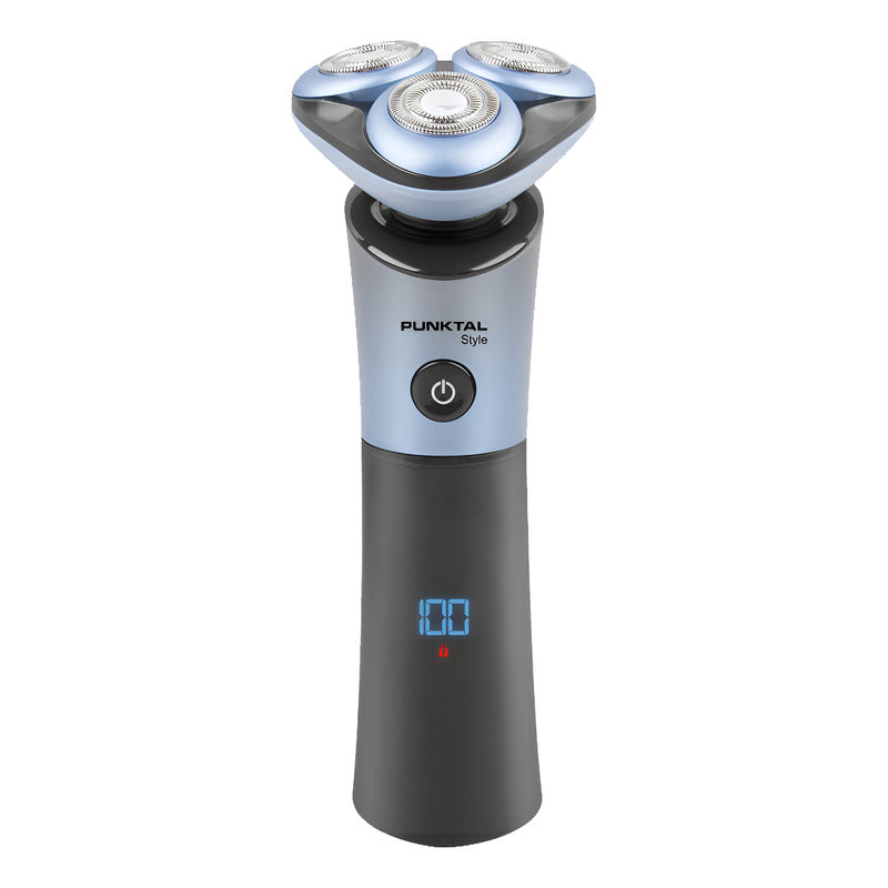 Afeitadora Punktal Pk-ms788 3 Cabezales Flotantes Recargable Color Negro