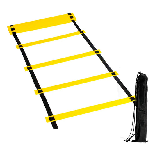 Escalera Coordinación 6 Mts Entrenamiento Con Bolso Amarillo