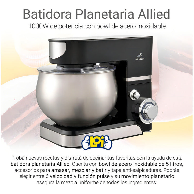 Batidora De Pie Allied Al-bp22 Roja 50 Hz 220 v