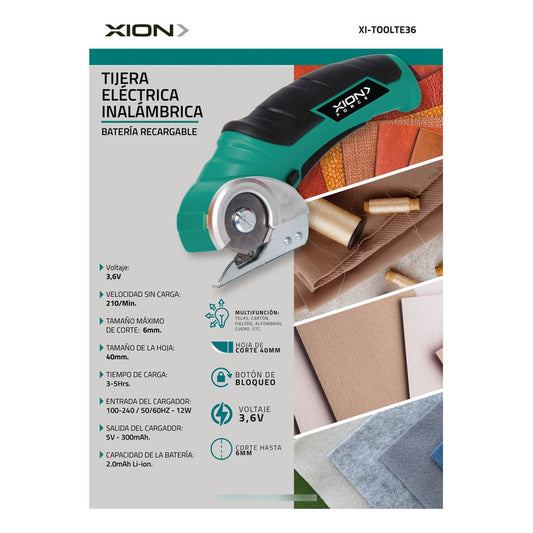 Tijera Eléctrica Inalámbrica Xion XI-TOOLT
