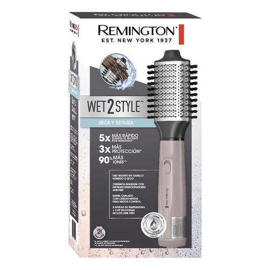 Cepillo De Aire Para Cabello Remington As15a Wet2style Rosa