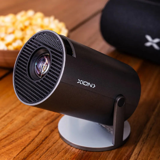 Proyector Xion Led Full Hd Android Wifi Control Color Gris