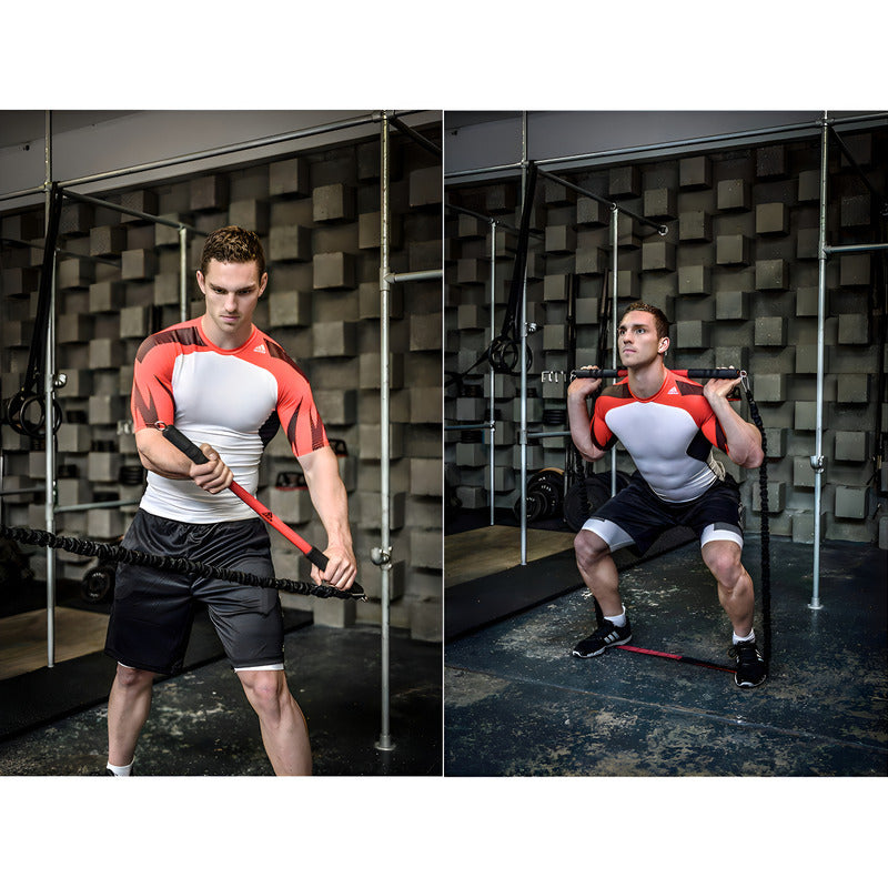 Barra Entrenamiento Acero Sólido adidas adidas Color Negro