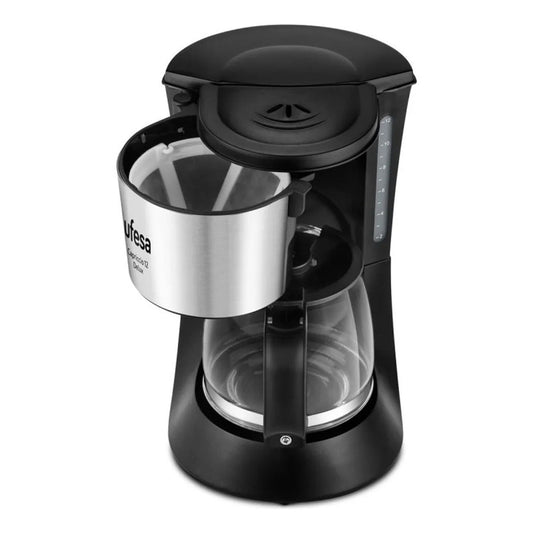 Cafetera Ufesa Goteo 12 Tazas 1.2 Lts Filtro Permanente Negro