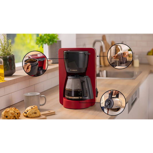 Bosch Mymoment Tka2m114 Cafetera De Goteo Color Rojo Rojo