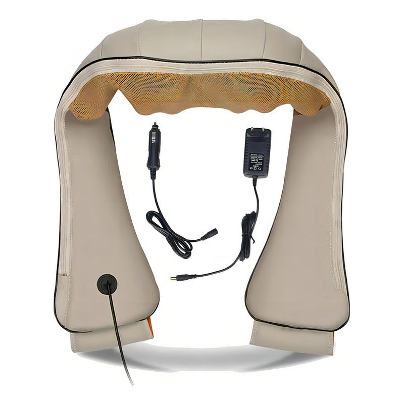 Masajeador Eléctrico Portátil Para Cuello Justclick Mx Ma01 Café