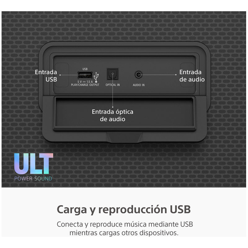 Parlante Bluetooth Portátil Sony Ult Tower 9 Negro 900 Ac - Negro