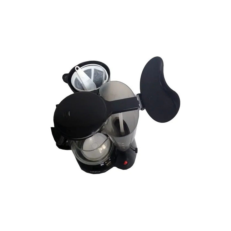 Cafetera De Goteo Xion 6 Tazas Filtro Permanente Color Negro