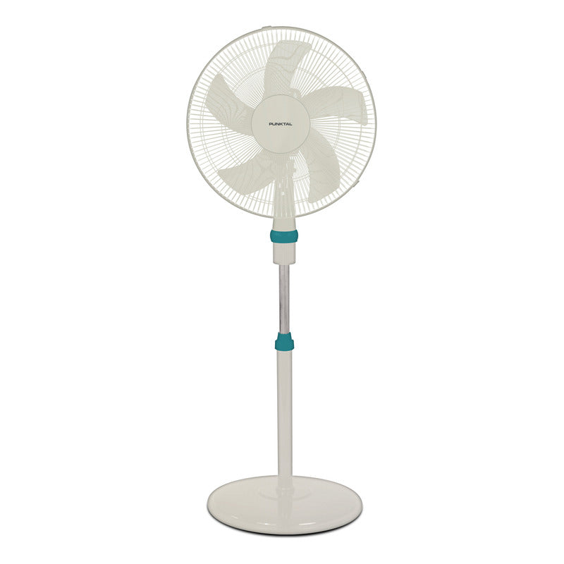 Ventilador De Pie Punktal Blanco 40 Cm Pk-v11 5 Aspas 1.7 M Plástico 3