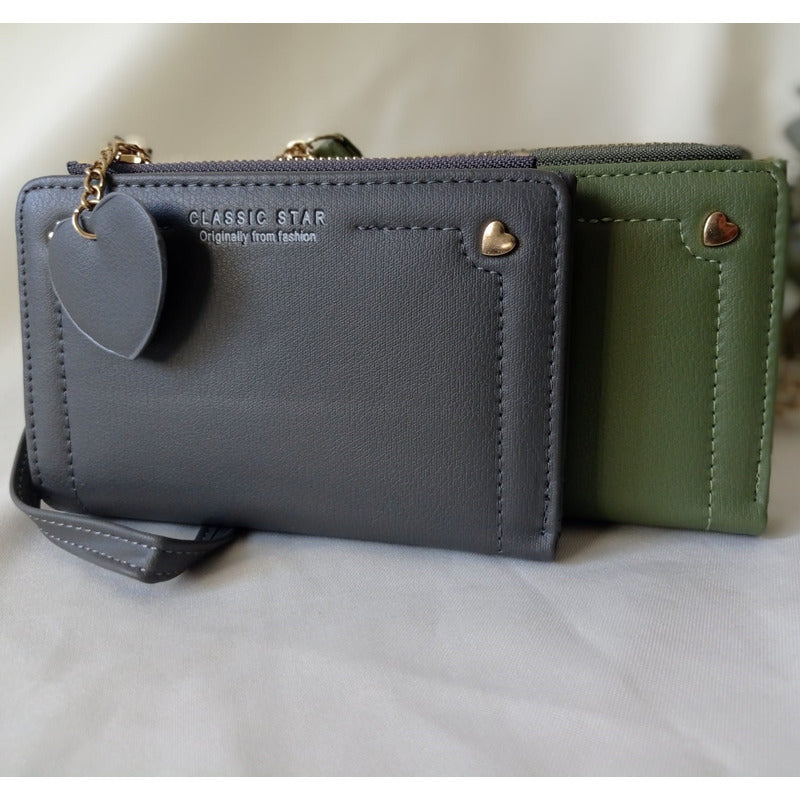 Monedero Dama Billeteras De Dama Monederos Para Mujer Verde Musgo