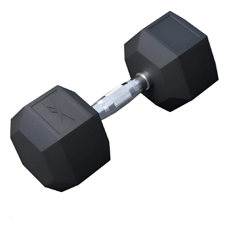 Mancuerna Hexagonal Recubierta De Goma 9kg Reebok - Negro