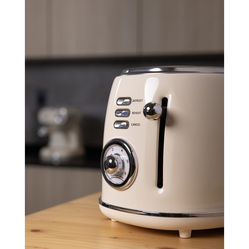 Tostadora De Pan Electrica Retro Xion 2 Panes Xi-to1972 Color Unico