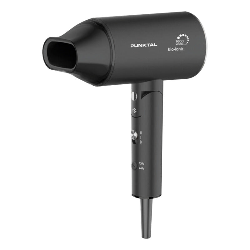 Secador De Pelo De Viaje Punktal Plegable Y Pequeño 1600 W Negro