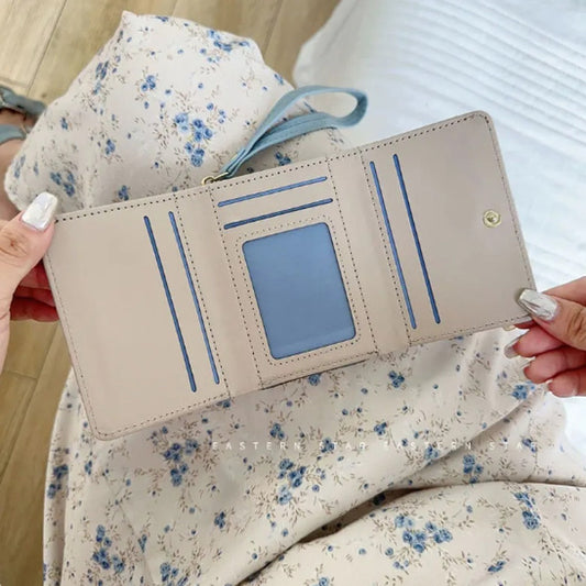 Billetera Dama Billeteras De Damas Con Monedero Para Mujer Verde