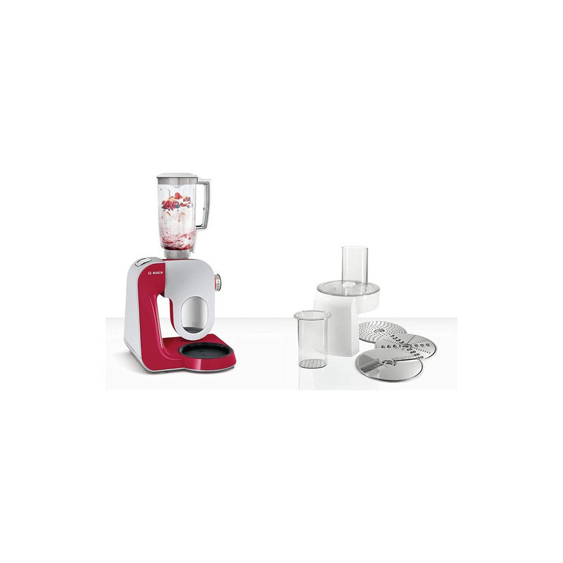 Robot De Cocina Bosch 1000w Color Rojo Rojo