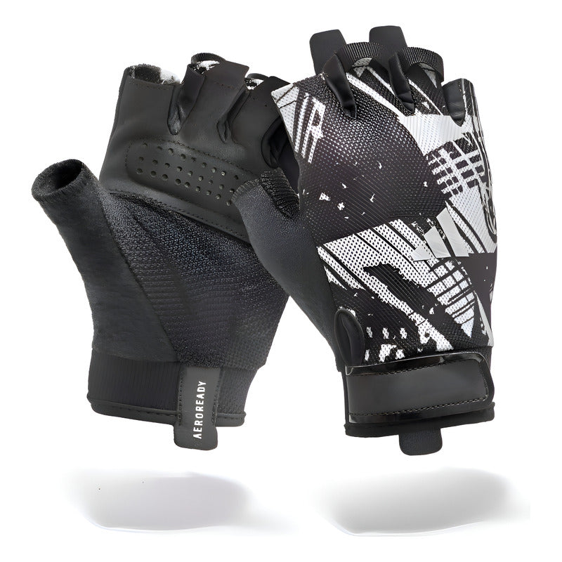 Guantes De Entreno, Pesas O Gym Essential Colores adidas Color Gris Diseño De La Tela Geométrico Talle L