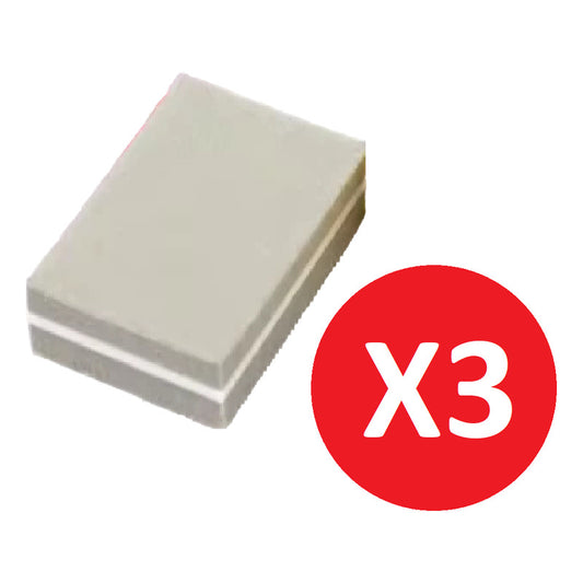 Lima Taquito Pulidor Mini Para Uñas Kit Pack X3 Unidades Gris