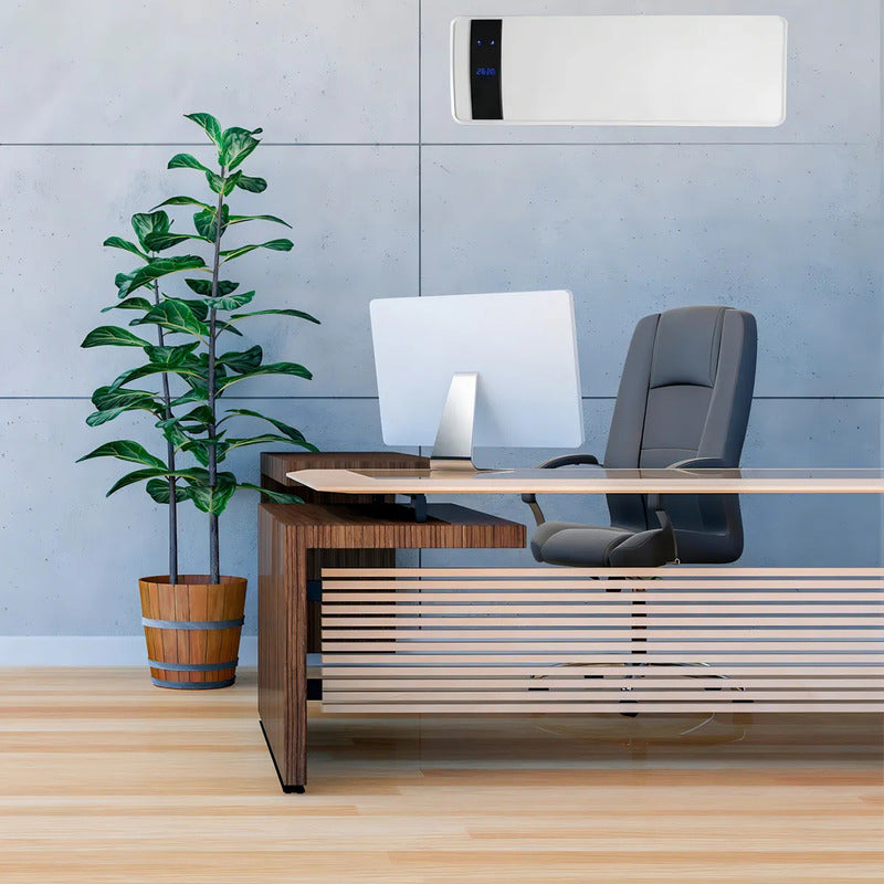 Caloventilador Convector Calefactor Eléctrico De Pared Futur Negro