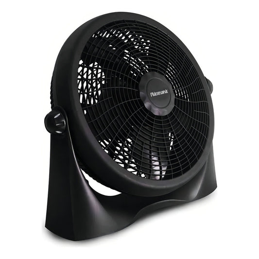 Turbo Ventilador De Piso Microsonic Vt4001 Con 5 Aspas 40 Cm - 40 Cm - Negro - Negro - 5