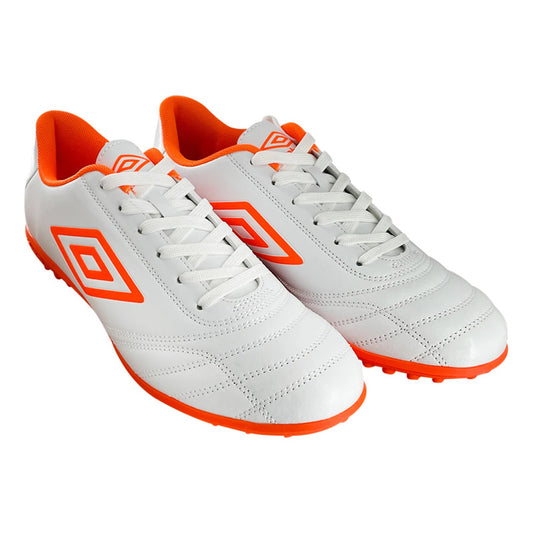 Championes Futbol 5 Umbro Classic Champion F5 Zapato Adulto Blanco/naranja 12.5 Us