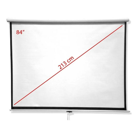 Pantalla Proyector 84 Pulgadas Blanco Mate Oem Backup