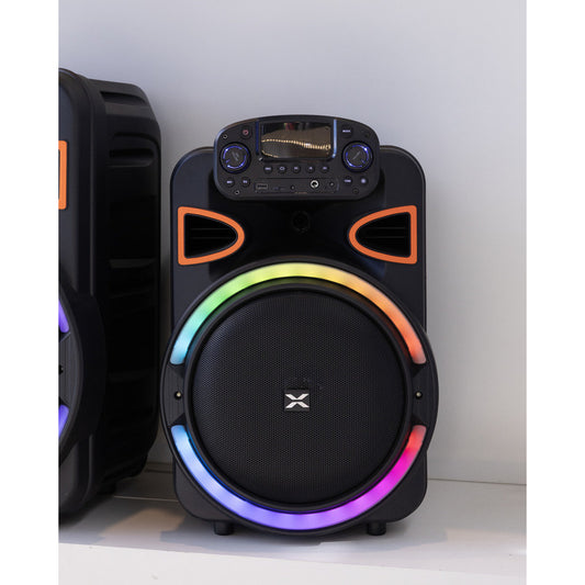 Parlante Xion Sd114 Led Bluetooth 12 5000w A Bateria Negro - Negro