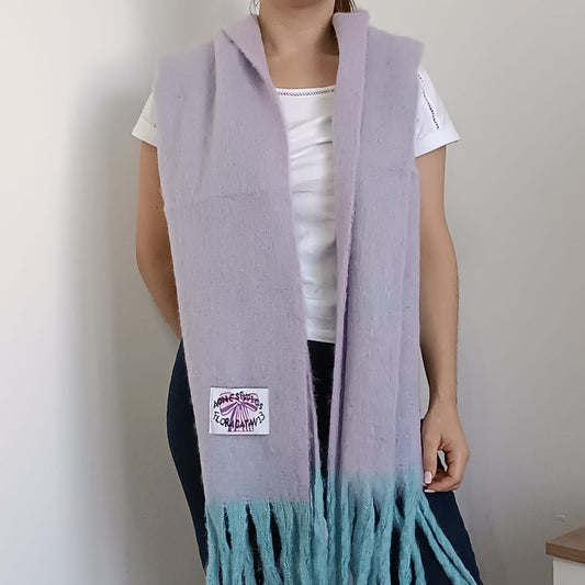 Bufanda Chalina Pashmina De Dama Bufandones Livianos Suaves Lila