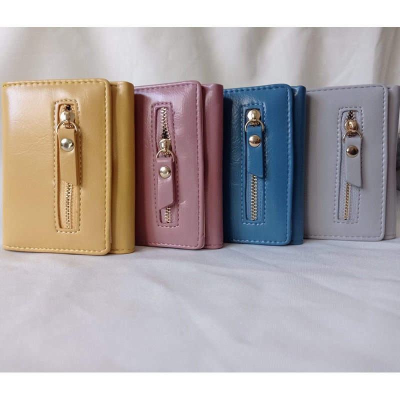 Billetera Dama Billeteras De Damas Con Monedero Para Mujeres Azul Petróleo