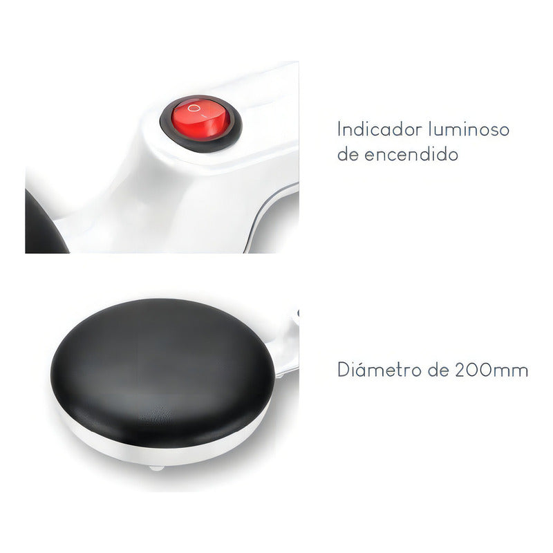 Panquequera Eléctrica Con Bowl Ariete Wl-ar-203 Blanco