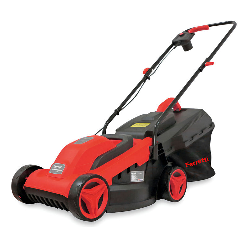 Cortadora Eléctrica De Césped Ferretti By Punktal 1.300 W. Rojo