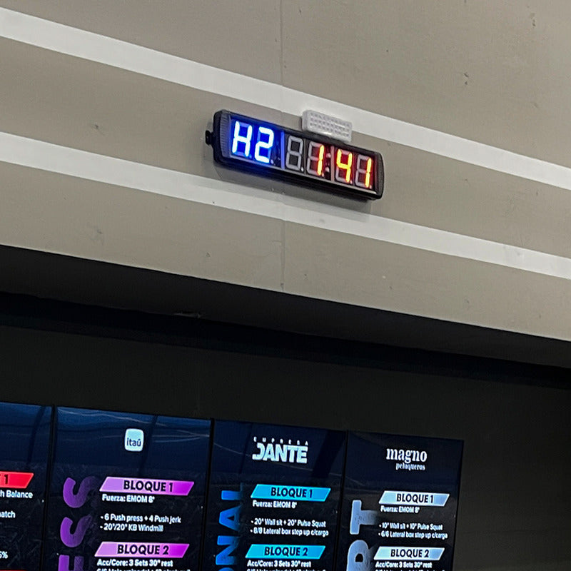 Reloj Temporizador De Gimnasio Active Max - Negro