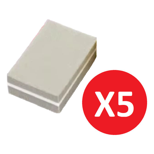 Lima Taquito Pulidor Mini Para Uñas Kit Pack X5 Unidades Gris