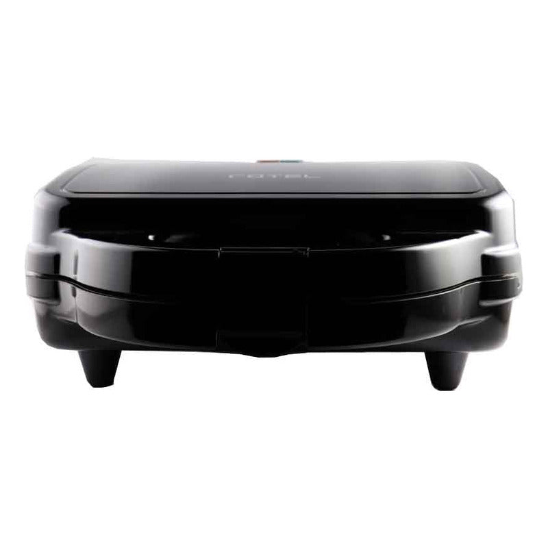 Sandwichera Grill Y Waflera Rotel 3 En 1 Color Negro