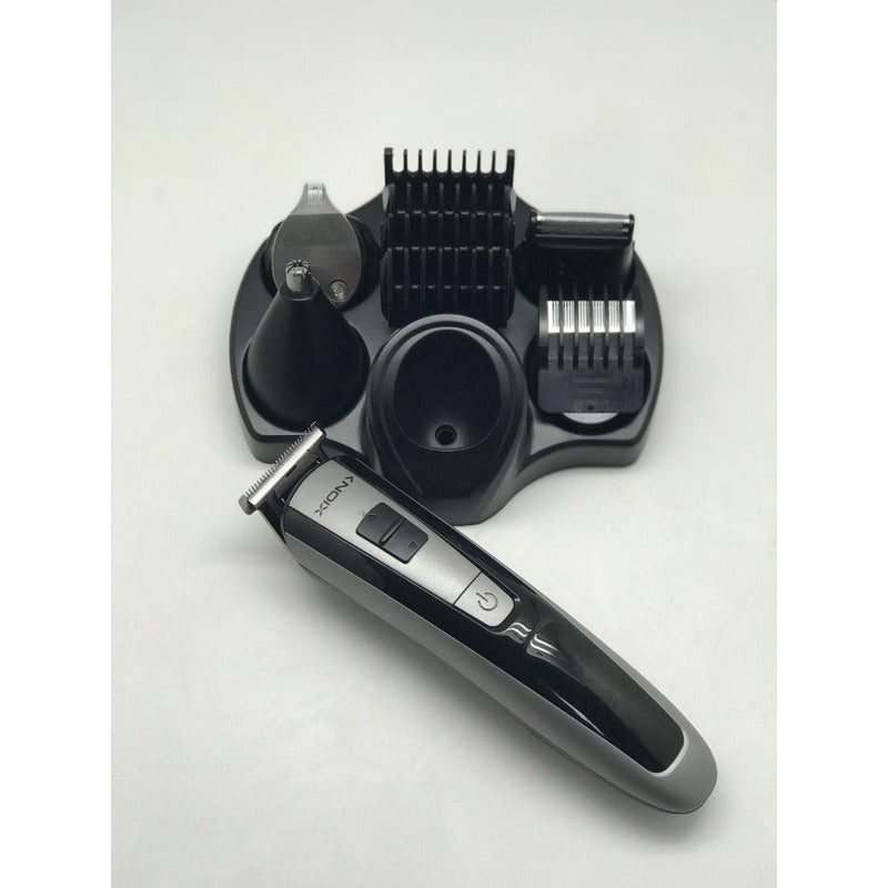 Cortadora De Pelo Xion 5x1 Recargable Accesorios Xi-hair5x1 - Negro/plata