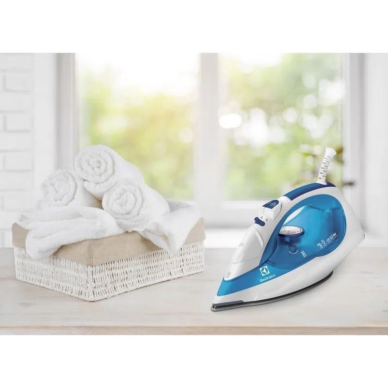 Plancha Electrolux A Vapor O Seco Color Blanco/azul 1500 W - Blanco/azul