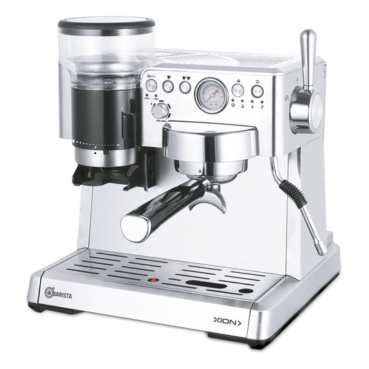 Cafetera Expresso Xion Cappuccino Barista Xi-cm92 Molinillo Gris