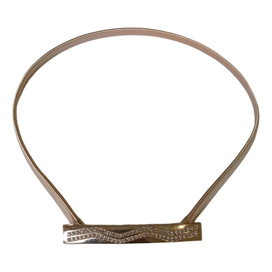 Cinto Elastizado Para Dama De Metal Diseño Dorado Y Plateado Dorado22 70-90