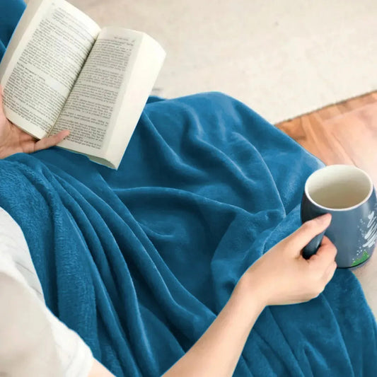 Frazada Electrica Futura Fut-mt203a Manta Termica 1 Pz Tmo Liso Azul Acero